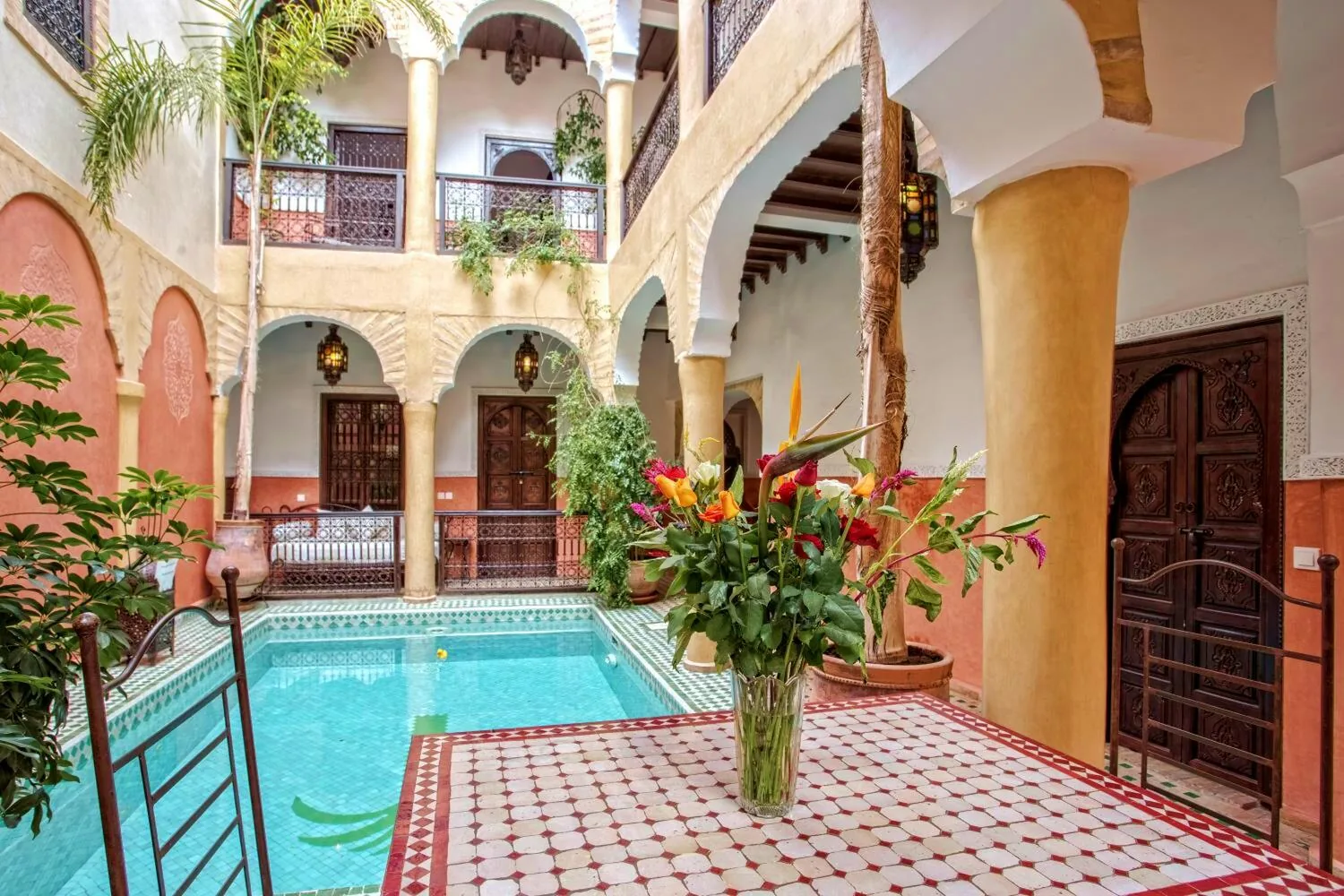 Family riad with pool in Marrakech — Morocco family tour