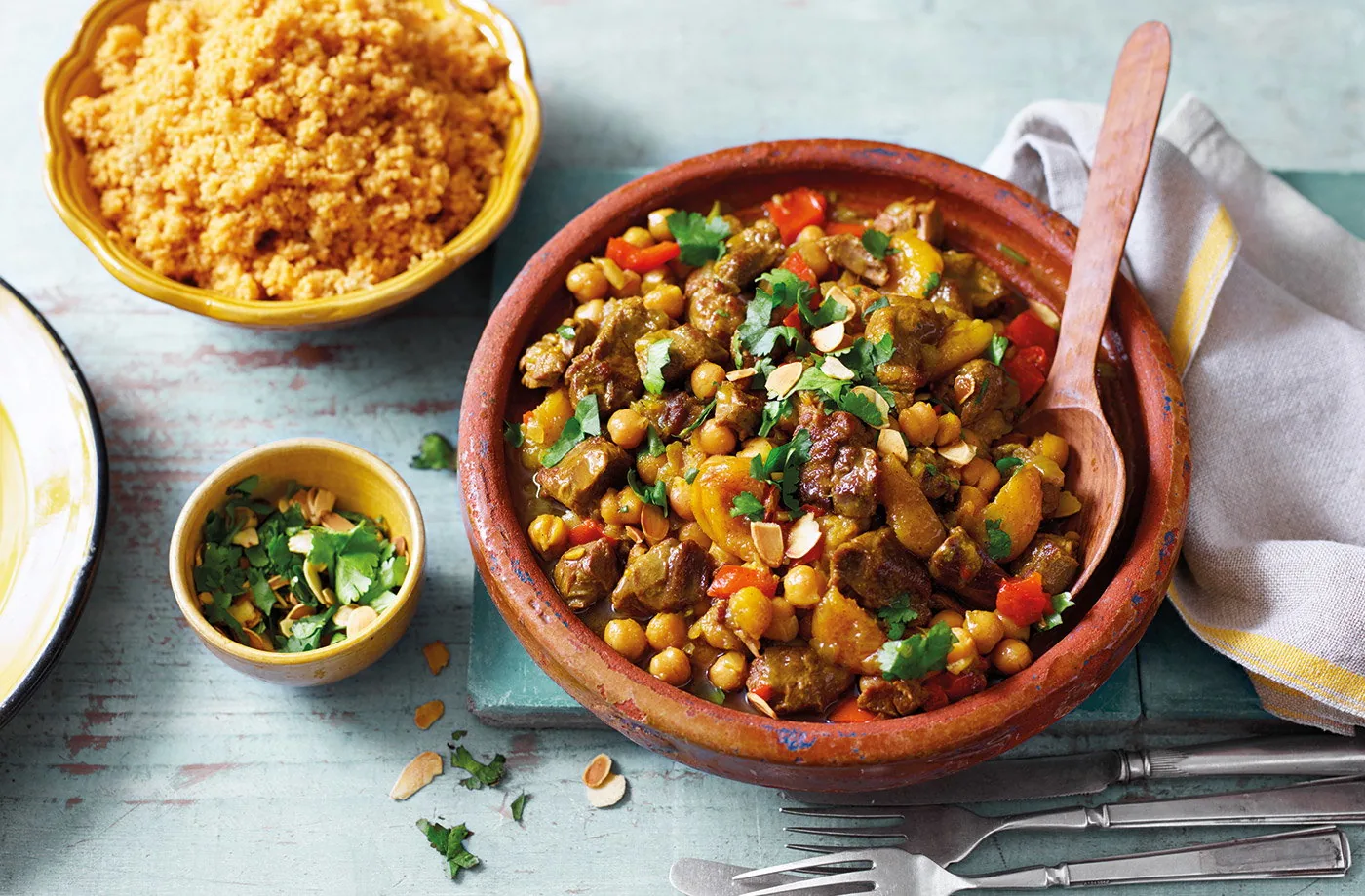 Halal Moroccan lamb tagine with prunes