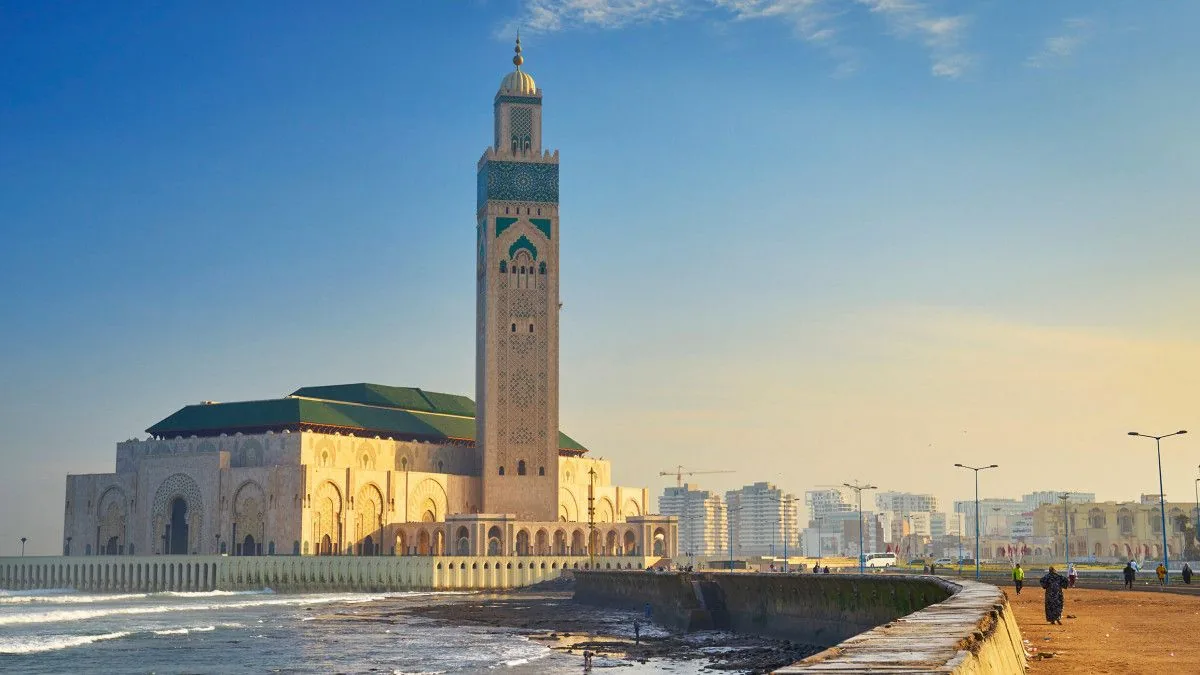 Hassan II Mosque on the Atlantic in Casablanca — halal Morocco tour highlight