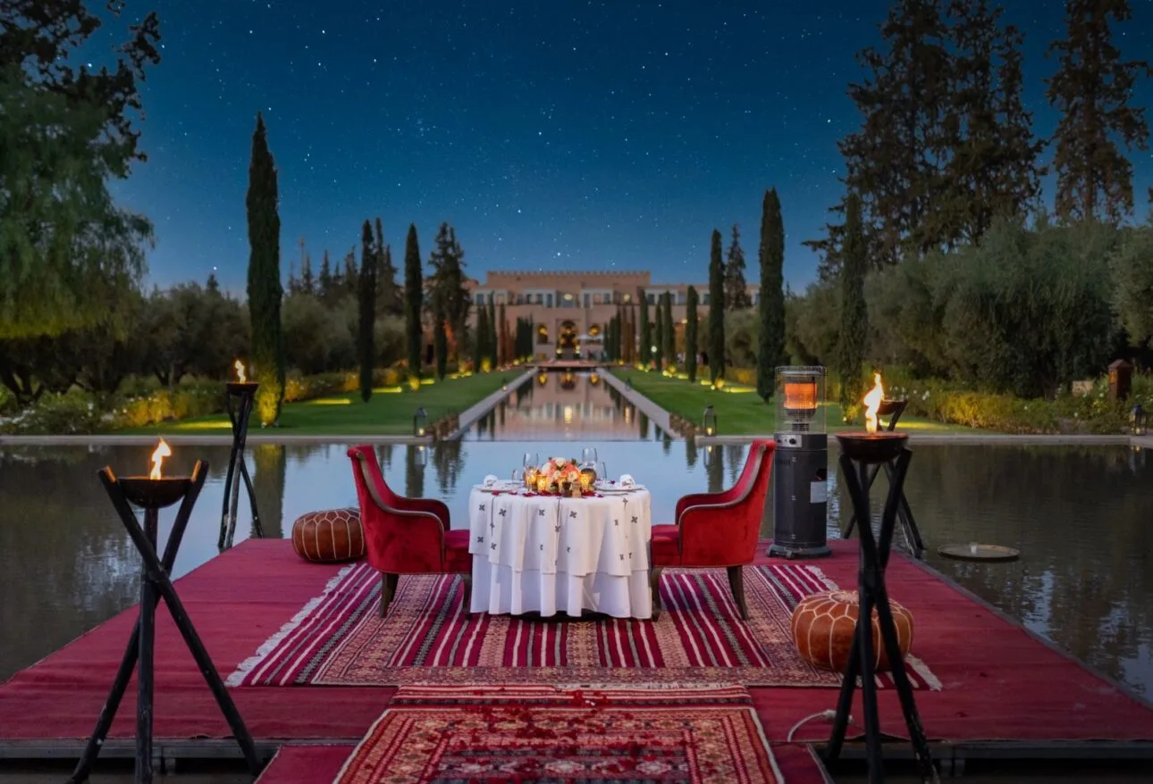 Sunset horse-drawn carriage ride in the Marrakech Palmeraie